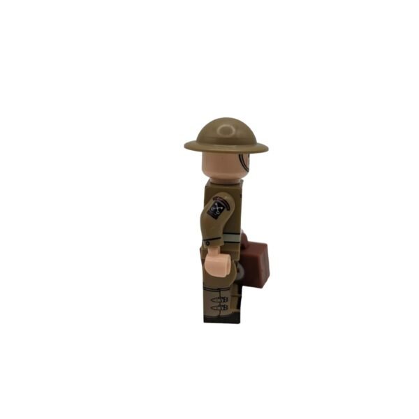WW2 British Army Medic Brick Minifigure Brick Minifigure side view