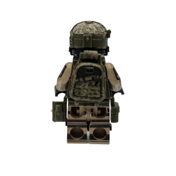 Israeli Sayeret Matkal Spec Ops Soldier Brick Minifigure rear view