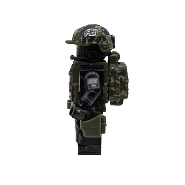 British Special Air Service (SAS) Soldier Brick Minifigure side view