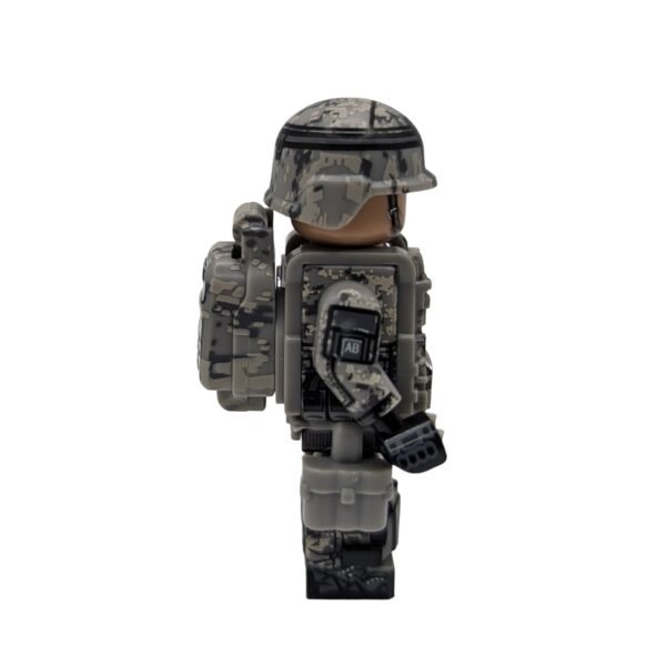 US Army Airborne Soldier Brick Minifigure side view