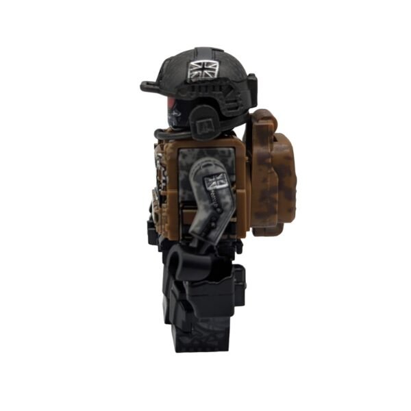 British Army Commando Soldier 'Ghost' Brick Minifigure side view