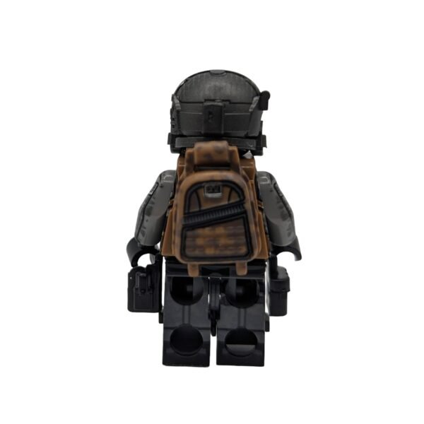 British Army Commando Soldier 'Ghost' Brick Minifigure rear view