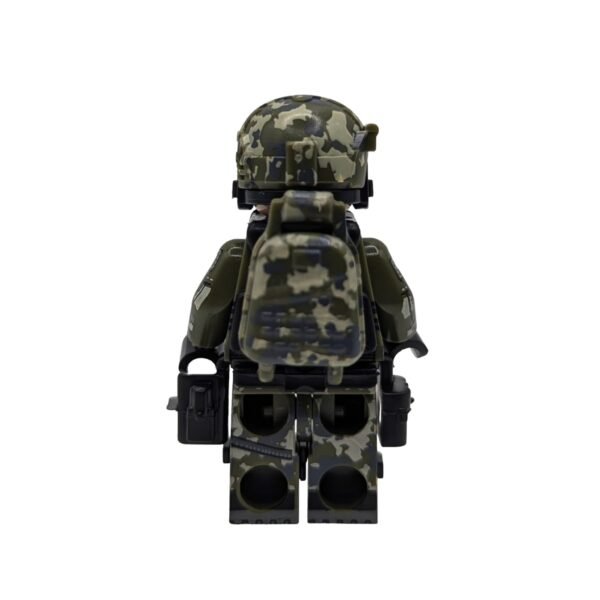Russian Spetsnaz Special Ops Soldier Brick Minifigure rear view