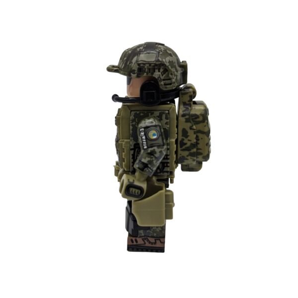 Ukrainian Army Spec Ops Azov Brigade A30B Soldier Brick Minifigure side view