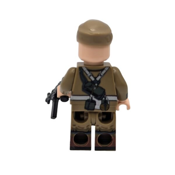 German Afrika Korps Sub-machine Gunner brick minifigure rear view