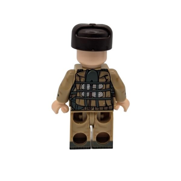 Soviet Red-Army Winter Rifleman Variant Brick minifigure rear view