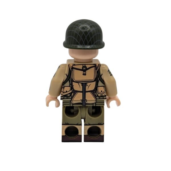 US D-Day Marine Corporal Brick minifigure rear view