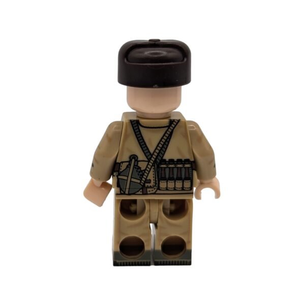 Soviet Red-Army Winter Rifleman Variant 3 Brick Minifigure rear view