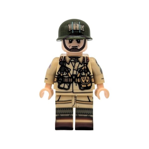 US Airborne Division Sergeant Soldier Brick Minifigure