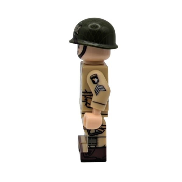 US Airborne Division Sergeant Soldier Brick Minifigure side view