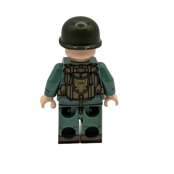 US Marine Corps Olive Drab G.I. Brick Minifigure rear view