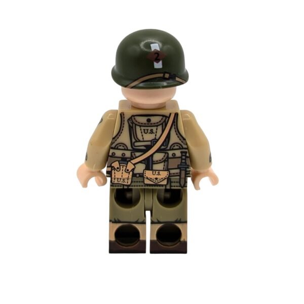 US Army Infantry Captain brick minifigure rear view