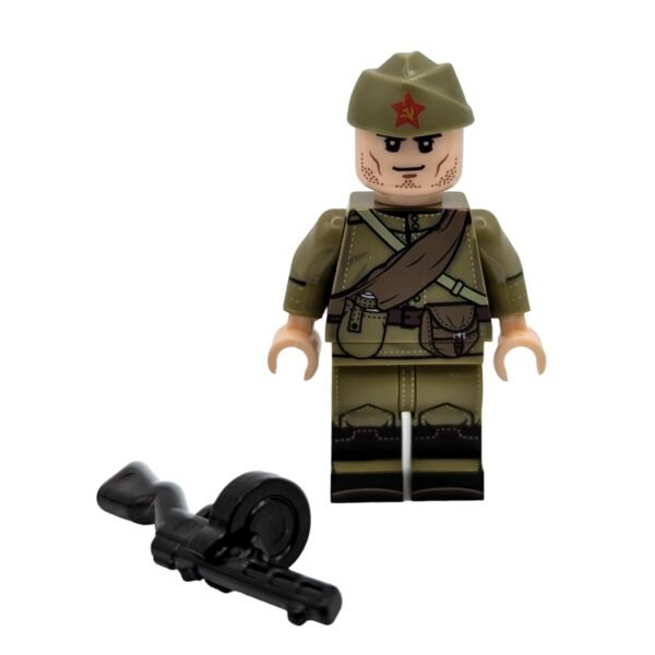 Soviet Red-Army Sub-machine gunner infantry with machine gun