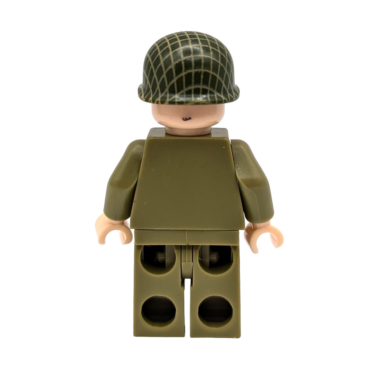 US Army "G.I." Soldier Brick Minifigure rear view