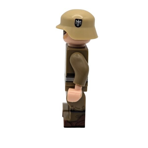 German Afrika Korps Machine Gunner Brick Minifigure side view