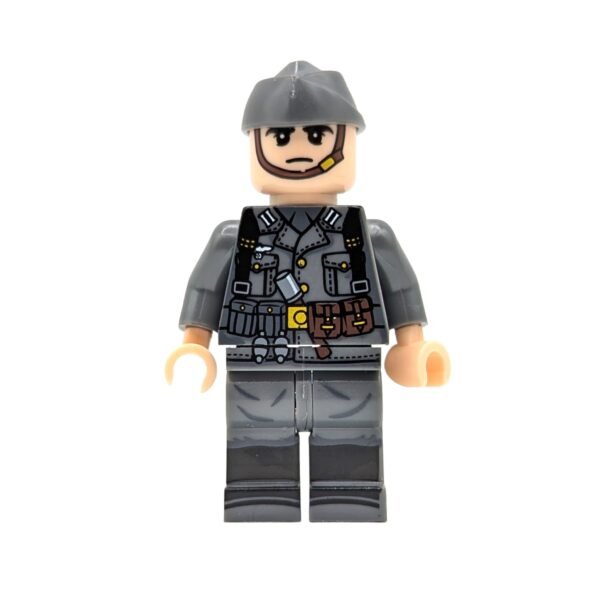 German Wehrmacht Infantryman with Sidecap Brick Minifigure