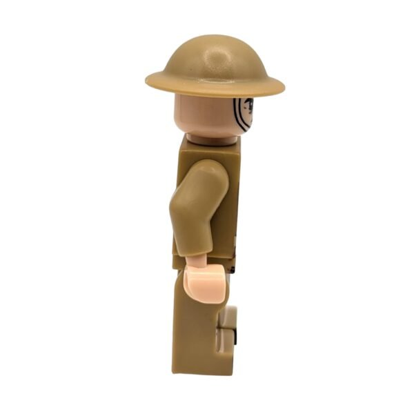 British Army 'Tommy' Infantryman Brick Minifigure side view