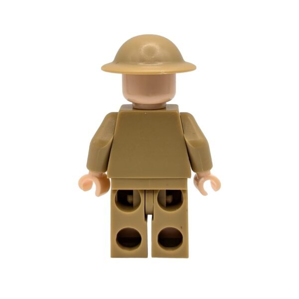 British Army 'Tommy' Infantryman Brick Minifigure rear view