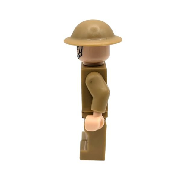 British Army 'Tommy' Infantryman Brick Minifigure side view