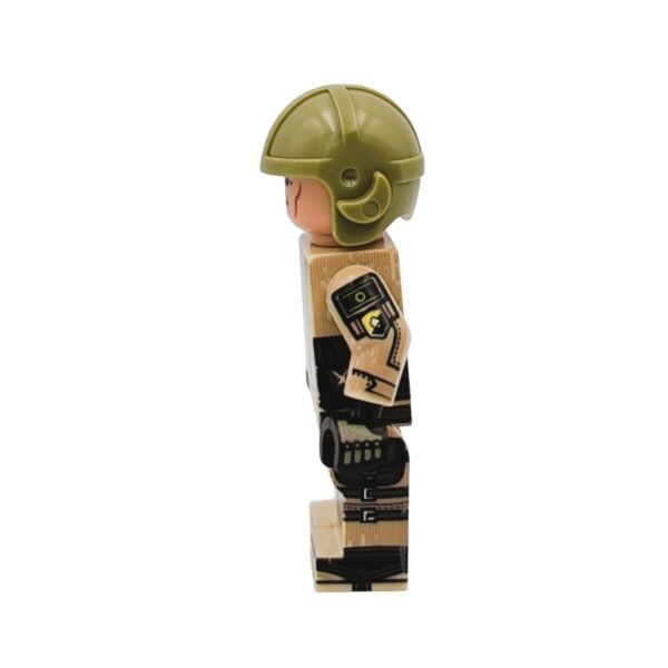 Israeli Armoured Corp tank operator Brick Minifigure side view