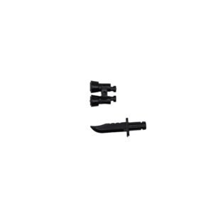 Binocular and combat knife accessories
