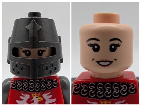 Red crest lynx minifigure collage