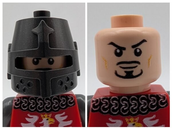 Red crest lynx minifigure collage