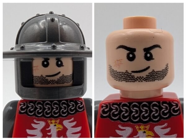 Red crest lynx minifigure collage