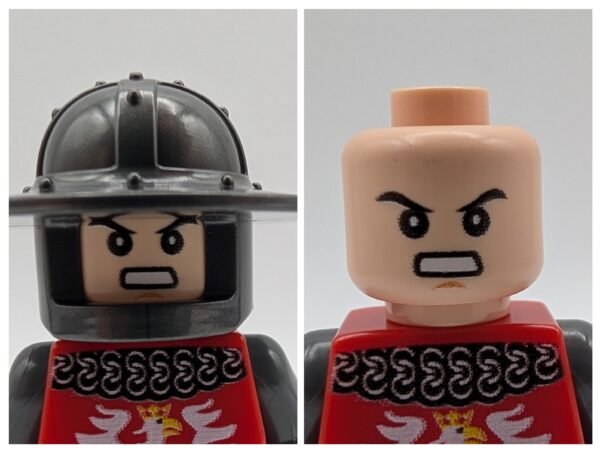 Red crest lynx minifigure collage