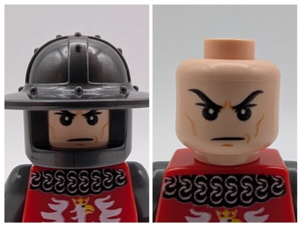 Red crest lynx minifigure collage