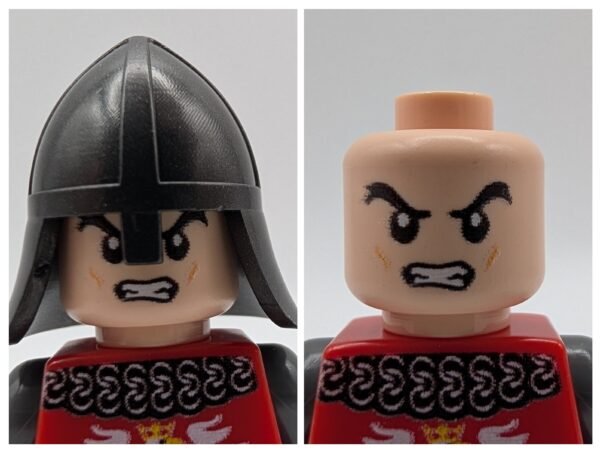 Red crest lynx minifigure collage