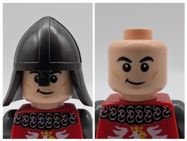 Red crest lynx minifigure collage