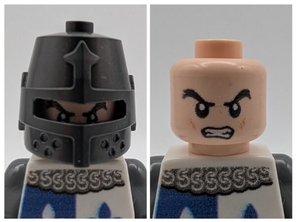 Medieval Knight Blue White Fleur de Lys