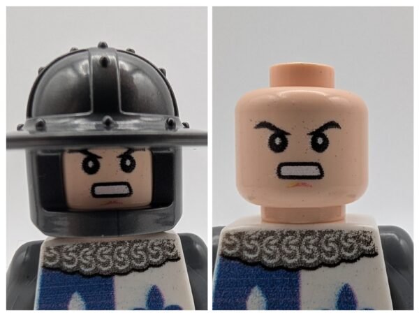 Medieval Knight Blue White Fleur de Lys