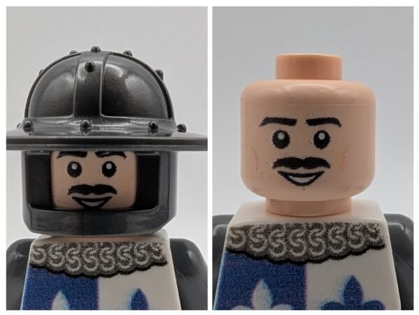 Medieval Knight Blue White Fleur de Lys