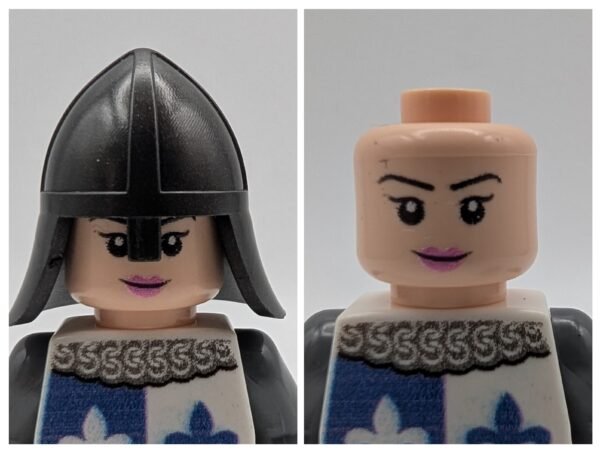 Medieval Knight Blue White Fleur de Lys