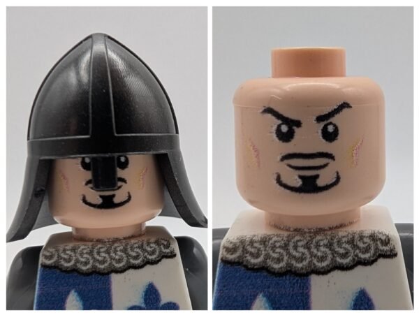 Medieval Knight Blue White Fleur de Lys