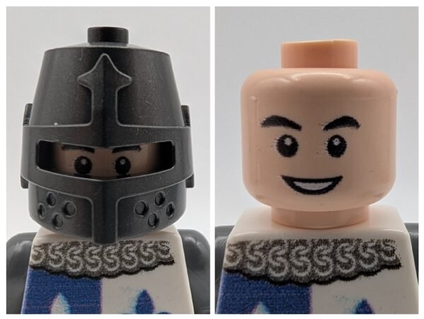 Medieval Knight Blue White Fleur de Lys