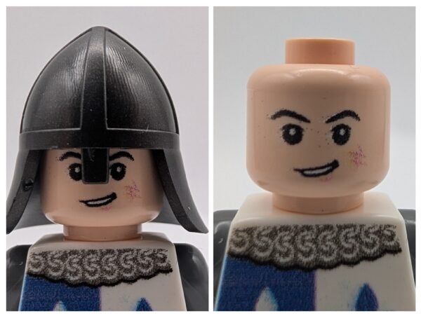 Medieval Knight Blue White Fleur de Lys