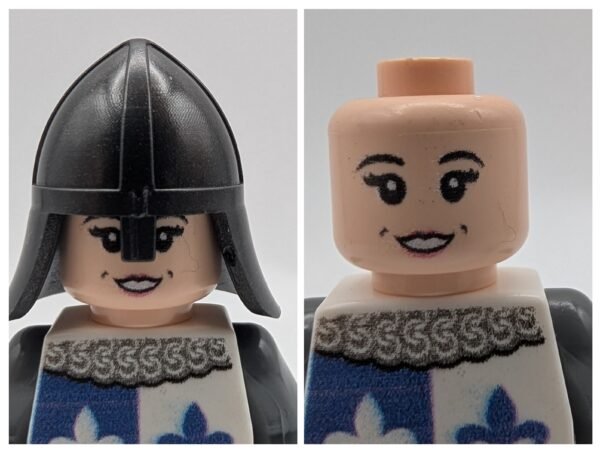 Medieval Knight Blue White Fleur de Lys