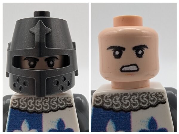 Medieval Knight Blue White Fleur de Lys