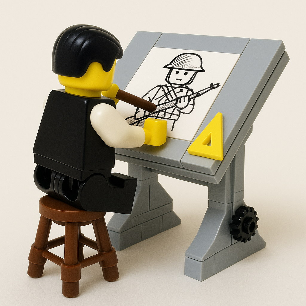 Montgominis Artist drawing posters