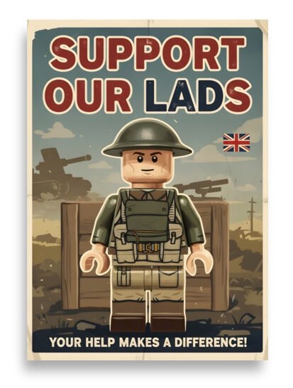 Support our Lads Print Poster